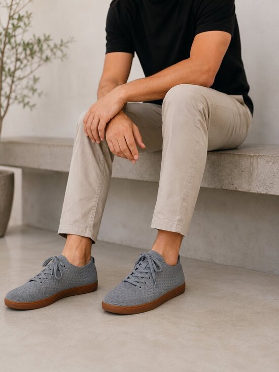 Suavs Other - Suavs Men's The Zilker Minimalist Sneaker in Slate Grey Gum Shoe Sz. 6M/8W